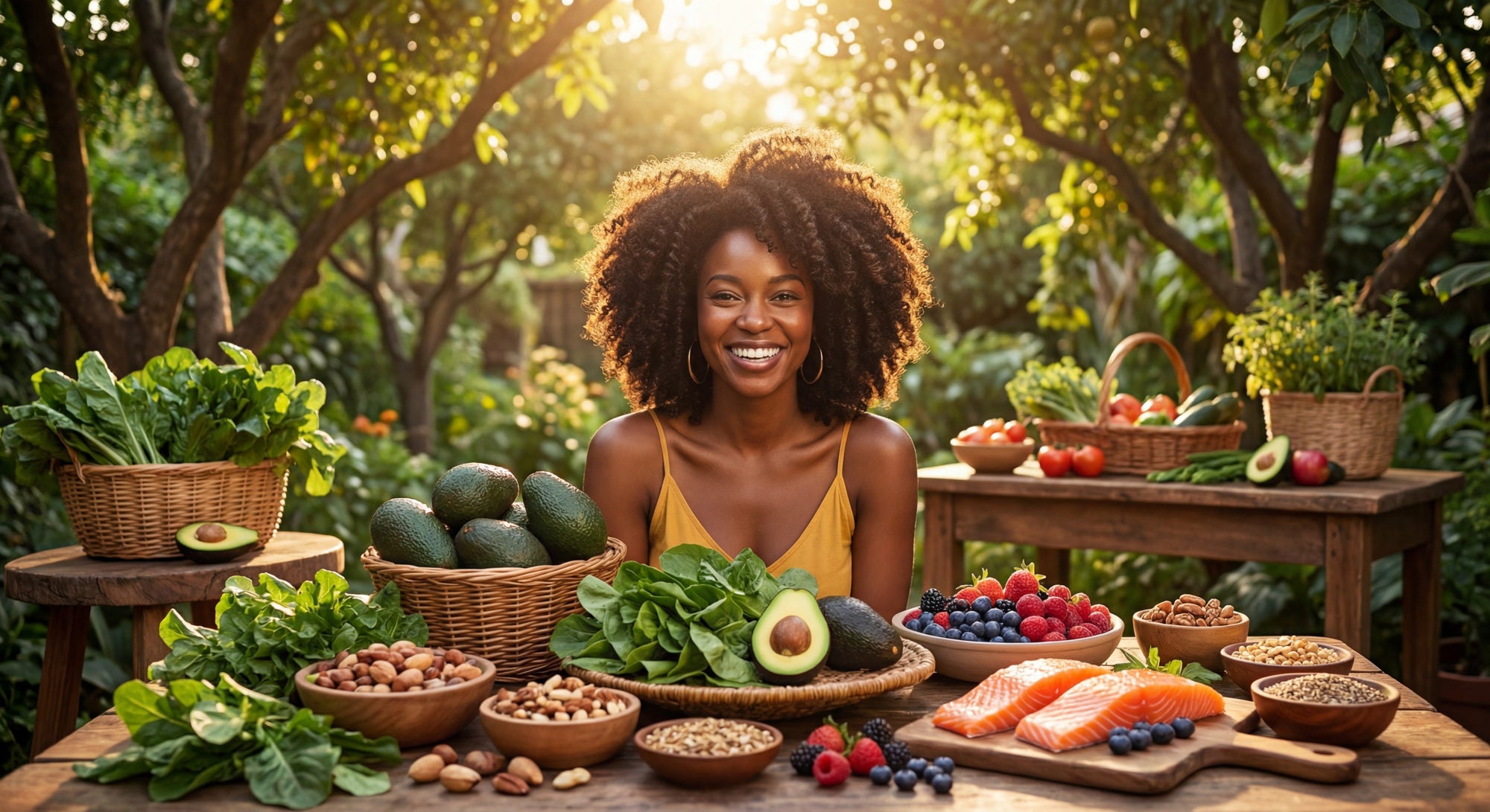 Ce que tu mets dans ton assiette change tout : alimentation et pousse des cheveux texturés